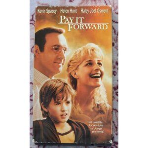 Pay It Forward (VHS 2001) Kevin Spacey, Helen Hunt, Haley Joel Osment, Feel Good